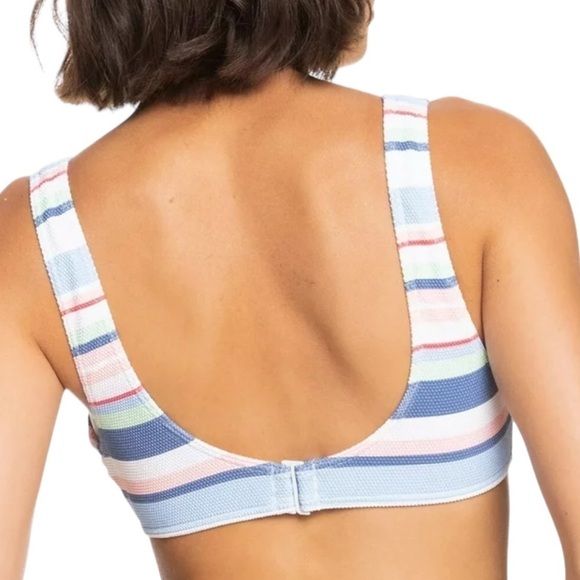 Roxy Line Up Bralette NWT Bikini Top XS - Picture 2 of 12